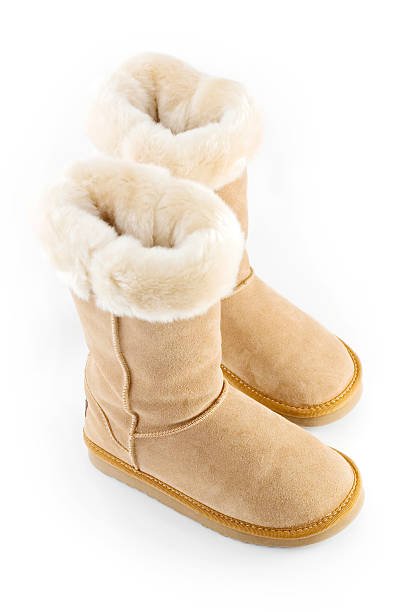 Sheepskin Boots stock photo