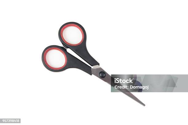 Small Closed Metal Sewing Scissors Isolated On A White Background Saved  Path Stock Photo - Download Image Now - iStock
