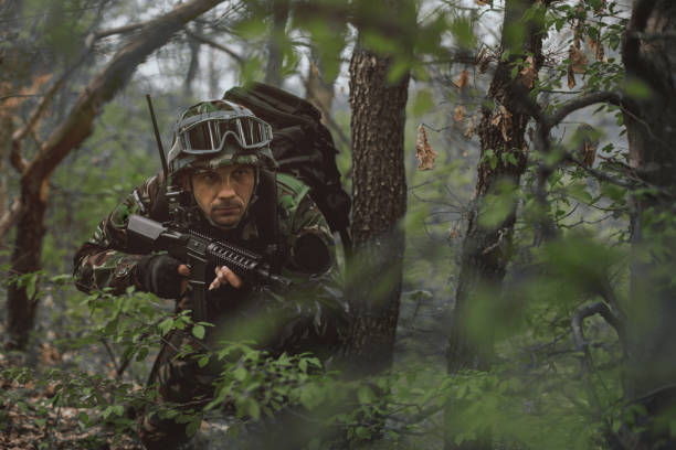 istock Army soldier in the nature 957402404