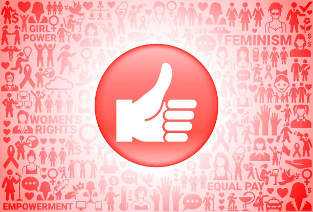 istock Thumbs Up  Girl Power Women's Rights Background 957402658