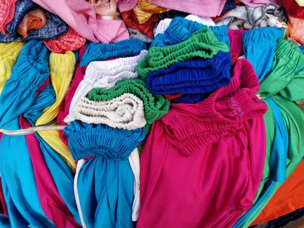 istock Selection of colorful fabrics 957402812