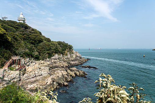 The beautiful island of Korea, Odongdo Island, Sicheong-ro, Yeosu-si, Jeollanam-do, Korea.