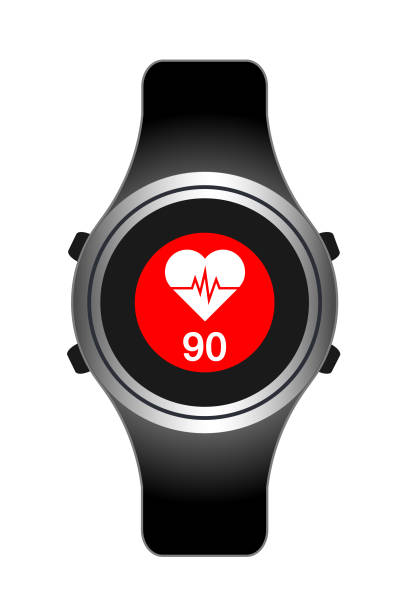 istock smart watch wearable technology heart cardiology.Heart rate. 957412172