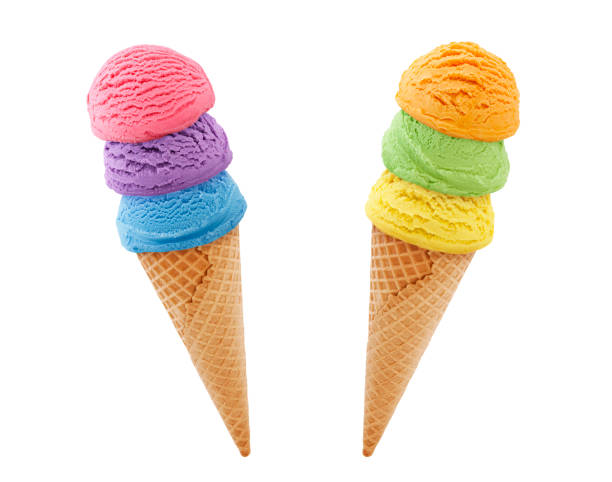 istock Colorful Ice Cream Cone towers 957415868