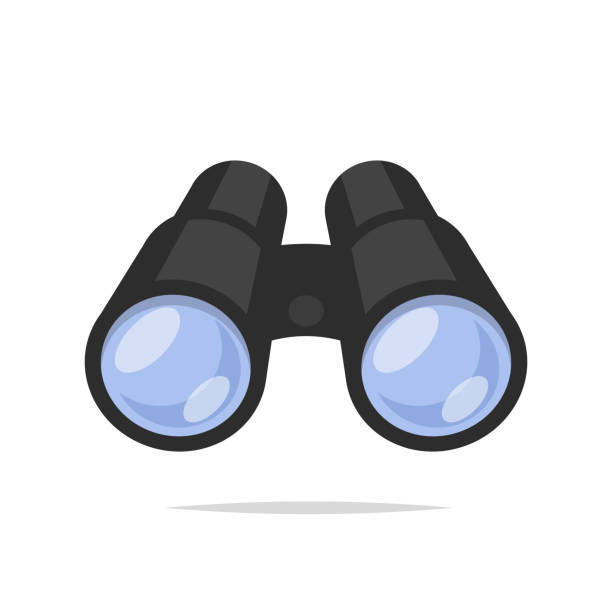 ilustrații de stoc cu vector binoclu izolat - binoclu