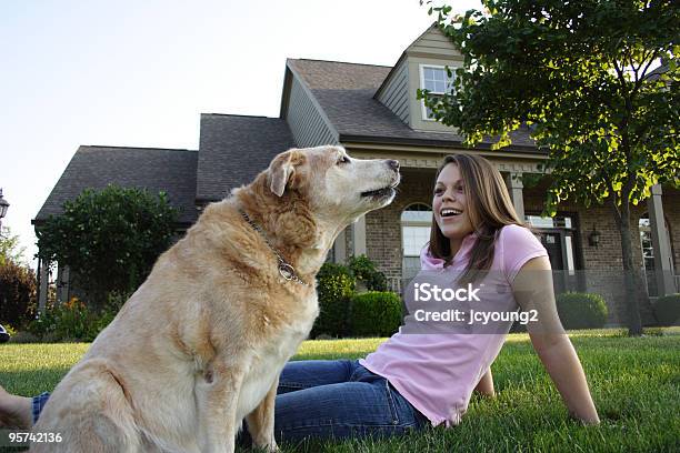 若い女性犬 - 住宅購入のストックフォトや画像を多数ご用意 - 住宅購入, 子犬, オフショット