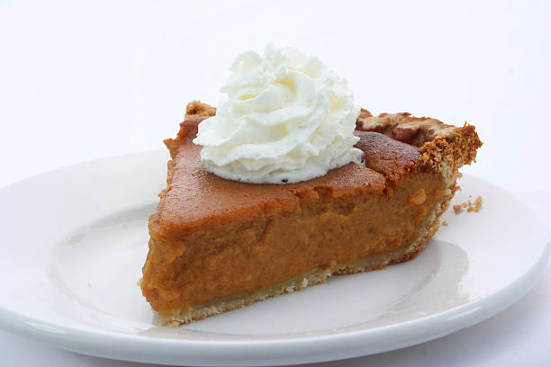 istock Tasty slice of pie with whipped cream 95742140