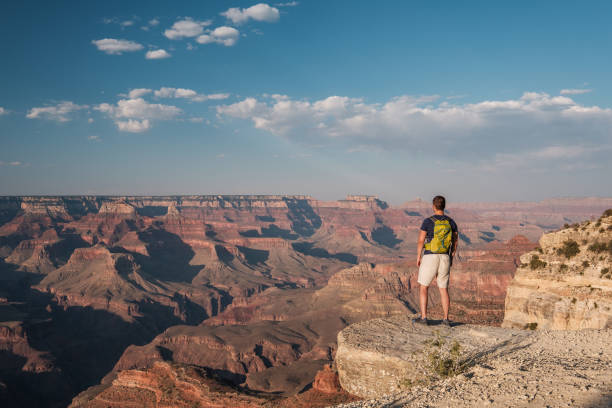 istock Tourist with backpack at Grand Canyon 957439900