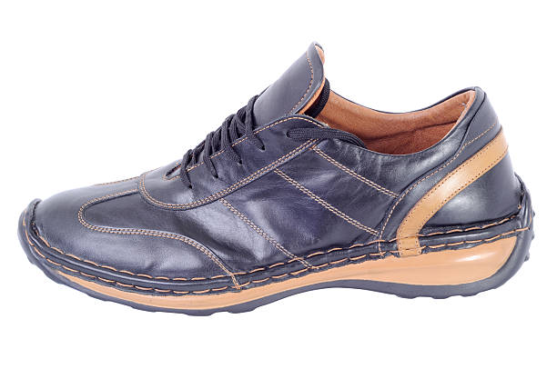 istock Black leather male shoe 95745885