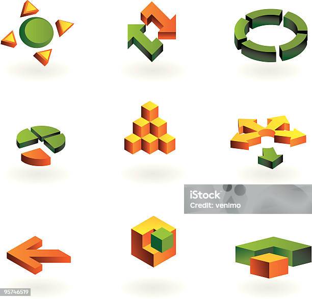 Kolekcja Elementów 9 Projektowania I Grafiki - Stockowe grafiki wektorowe i więcej obrazów Grafika wektorowa - Grafika wektorowa, Koło - Figura dwuwymiarowa, Trójkąt