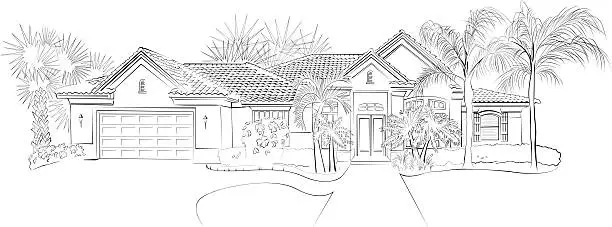 Vector illustration of Architectural Drawing