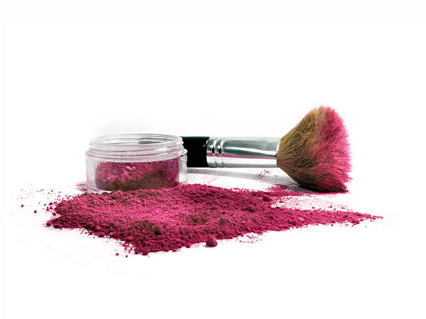 Red Mineral Make-up stock photo