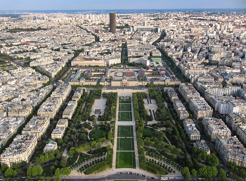 Paris view from above