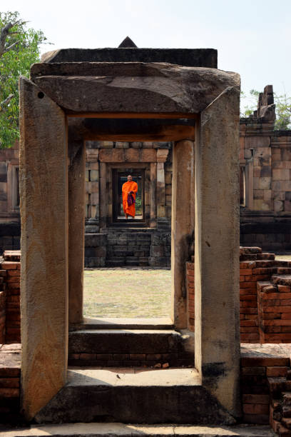 khmer temple in Buriram province Thailand, stock photo