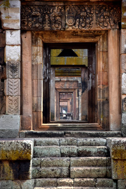 Khmer temple Buriram stock photo