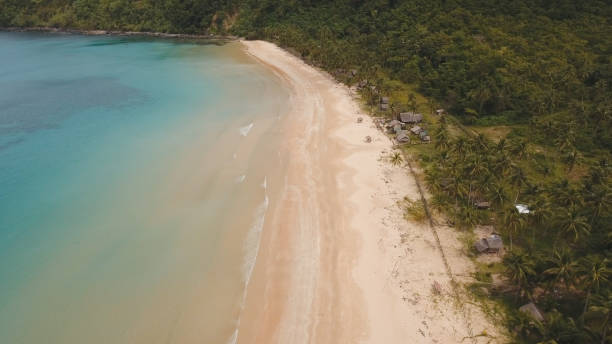 istock Aerial view beautiful beach on a tropical island. Philippines, El Nido 957519762