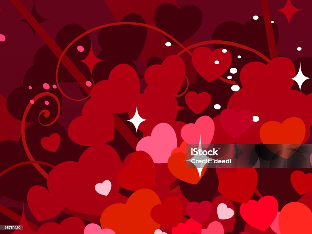 St. fondo del día de San Valentín - arte vectorial de Abstracto libre de derechos