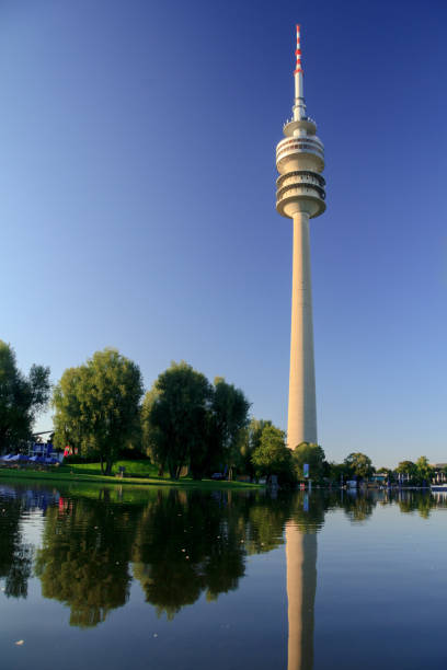 istock Olympic tower and stadium in Munich Bavaria Germany 957545604