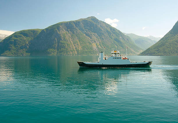 istock Ferry in the norwegian fjord 95755204