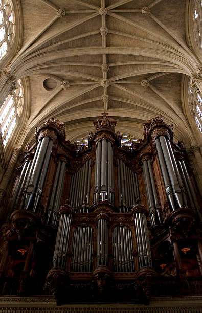 istock Ornate church organ 95756395