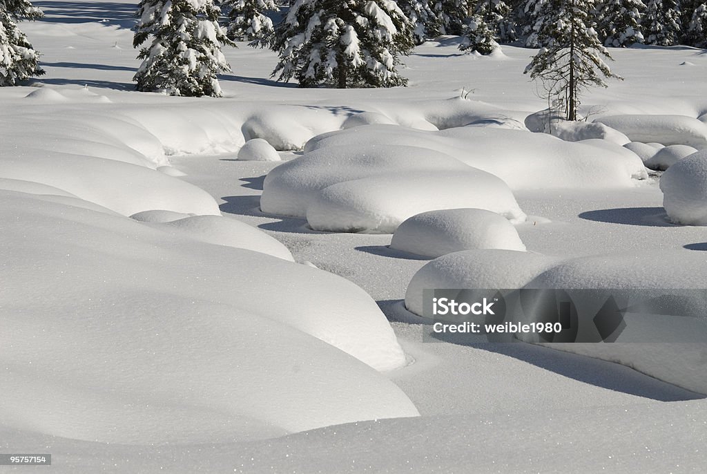 Winter Landschaft gefrorenen Teich - Lizenzfrei Abgeschiedenheit Stock-Foto