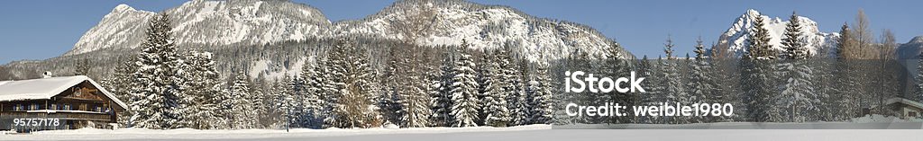 Winter-Panorama - Lizenzfrei Dorf Stock-Foto