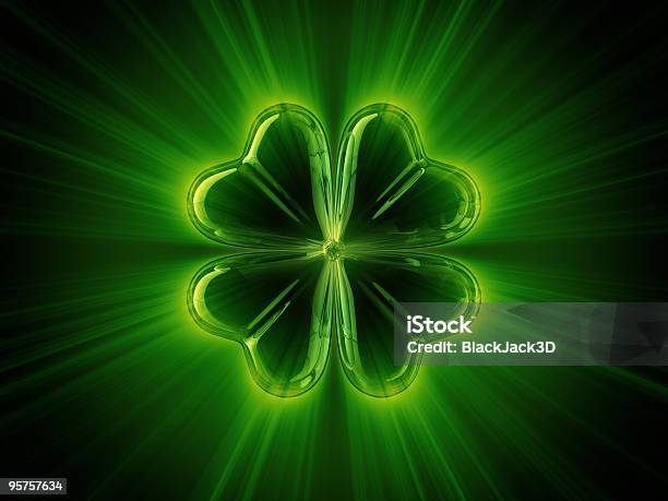 Shine Of Clover Stock Photo - Download Image Now - Abstract, Art, Backgrounds