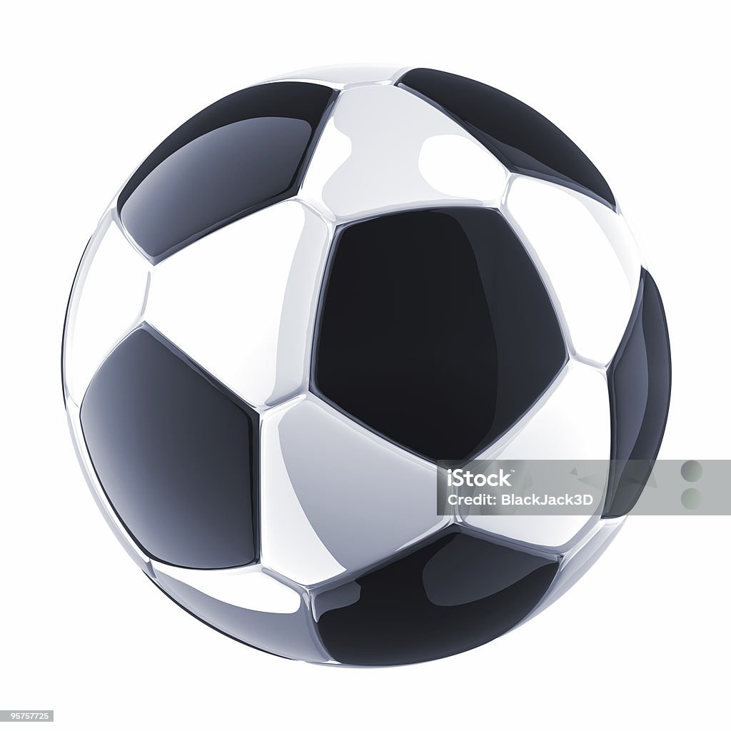 Brillante pelota de fútbol - Foto de stock de Brillante libre de derechos