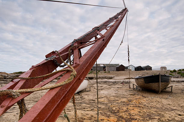 Boat Crane stock photo