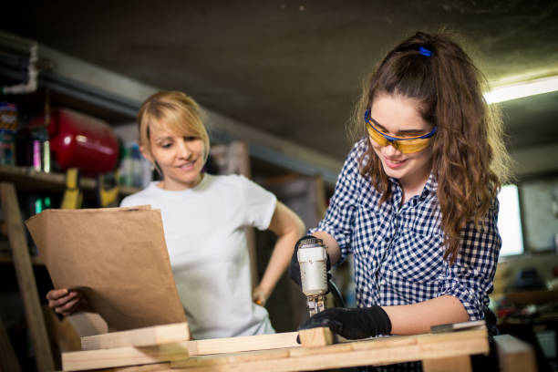 istock Family Working Together in Workshop 957582874