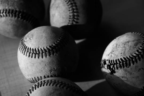 istock Vintage moody baseballs 957583848