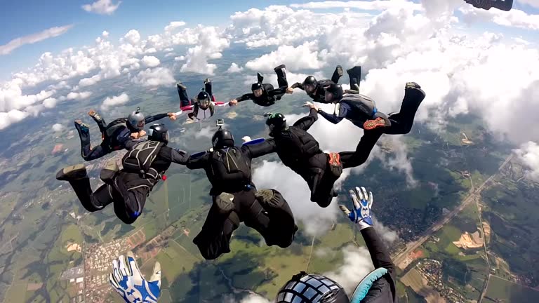 Skydiving pov group