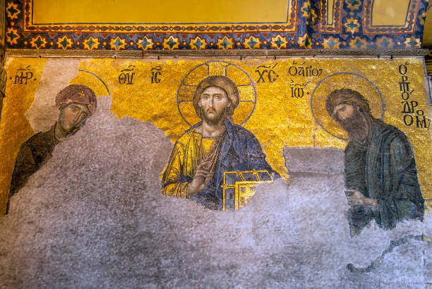 istock Holy drawing on wall of Hagia Sophia 957585134