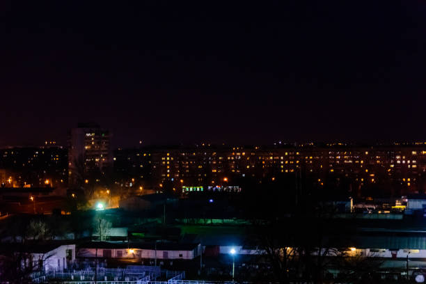 istock View on the midnight city Kremenchug, Ukraine 957597060