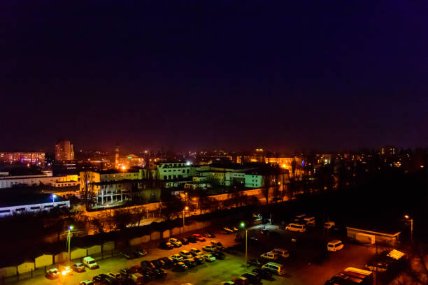 istock View on the midnight city Kremenchug, Ukraine 957597064