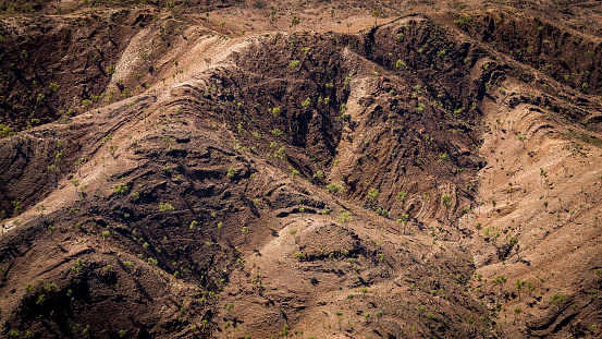 View from a helicopter