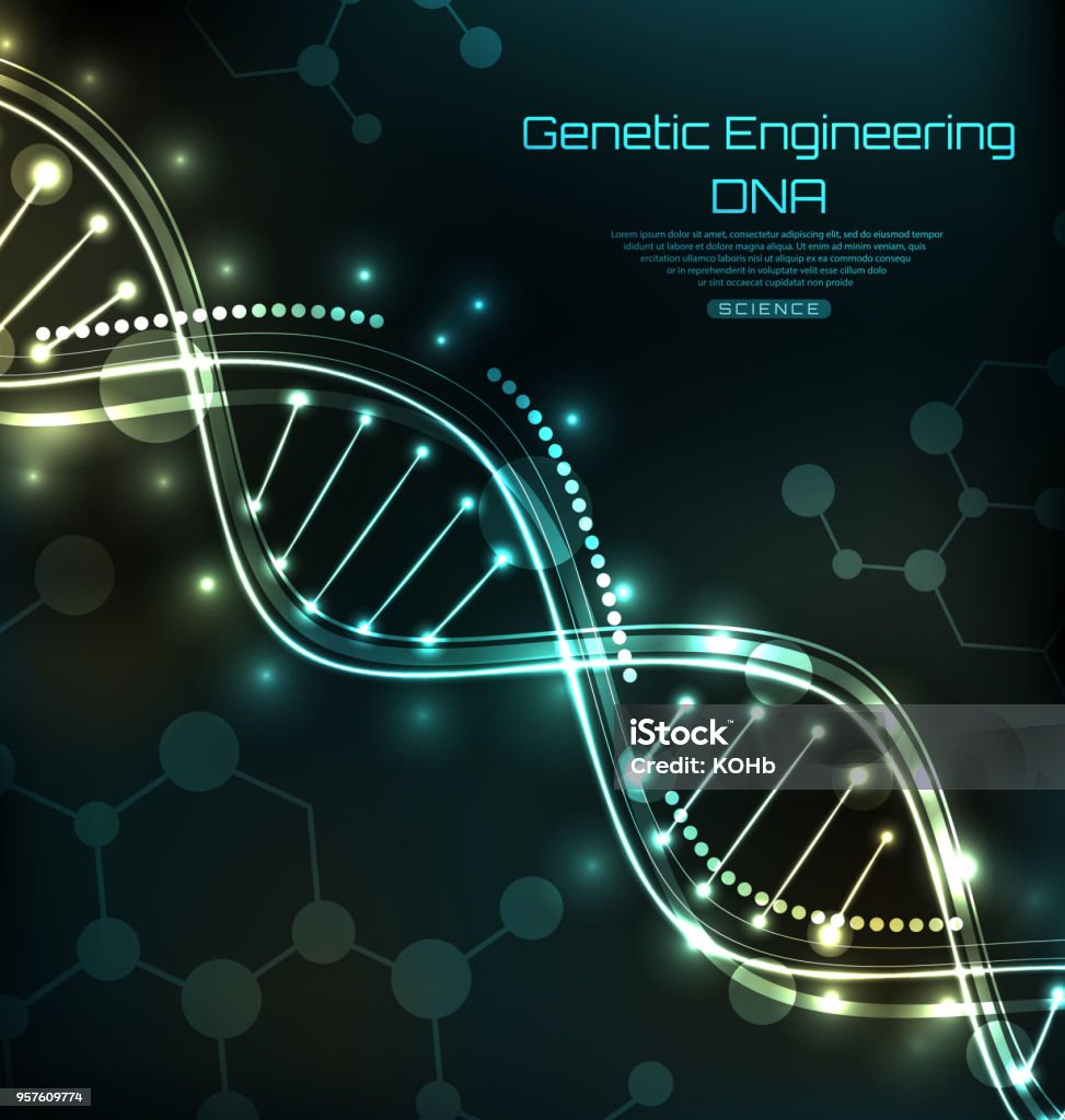 Mẫu Khoa Học Hình Nền Hoặc Nền Với Các Phân Tử Dna Hình minh họa ...