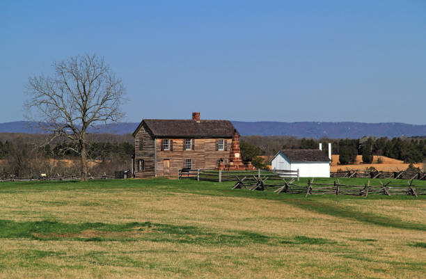 manassas national battlefield park - manassas war famous place park fotografías e imágenes de stock