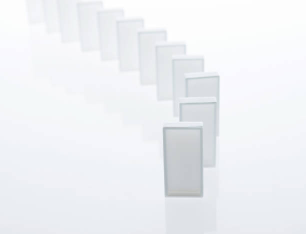 istock Domino pieces on white background 957612716