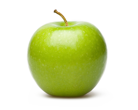 Green Apple Isolated On White Blackgroud