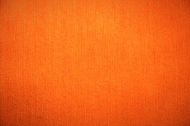 tessuto arancione tessuto tessuto sfondo soffice in colori vivaci - sfondo arancione foto e immagini stock