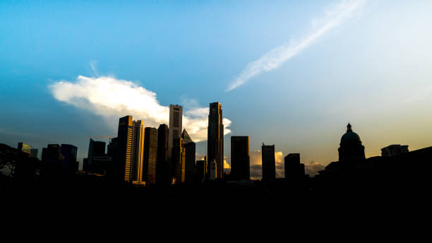 Singapore Skyline stock photo