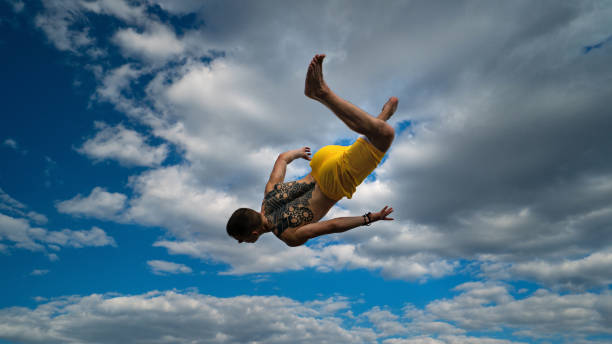 istock Tricking on the street. Martial arts 957628378
