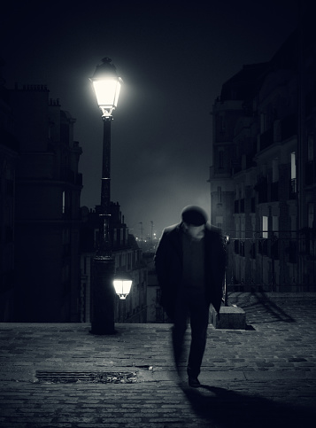 Night fall in Paris