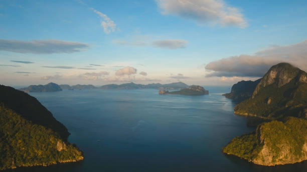 istock The beautiful bay aerial view. Tropical islands 957641862