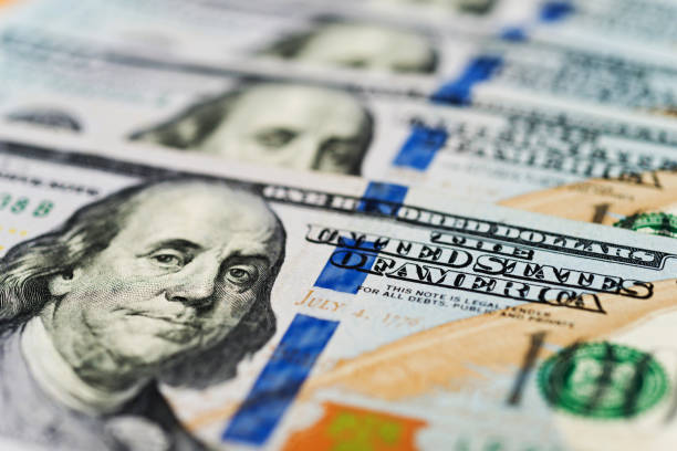 istock Group of one hundred dollar bills 957641882