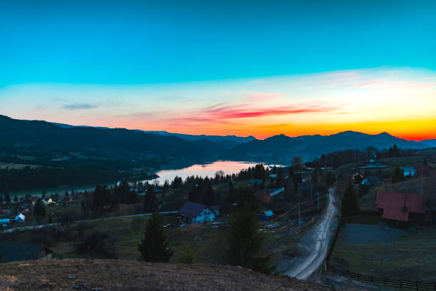 istock View at Colibita lake 957650336