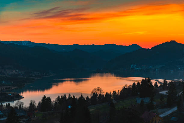 istock View at Colibita lake 957650350