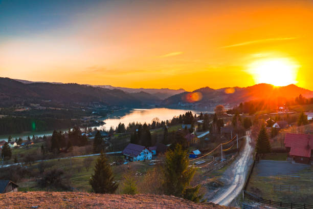 istock View at Colibita lake 957650360
