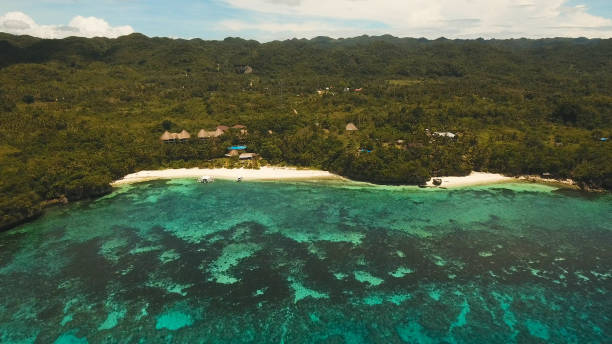 istock Aerial view beautiful beach on a tropical island. Philippines, Anda area 957651364